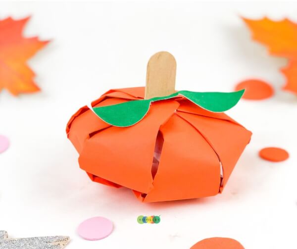 Paper Pumpkin Craft For Kids Kidpillar